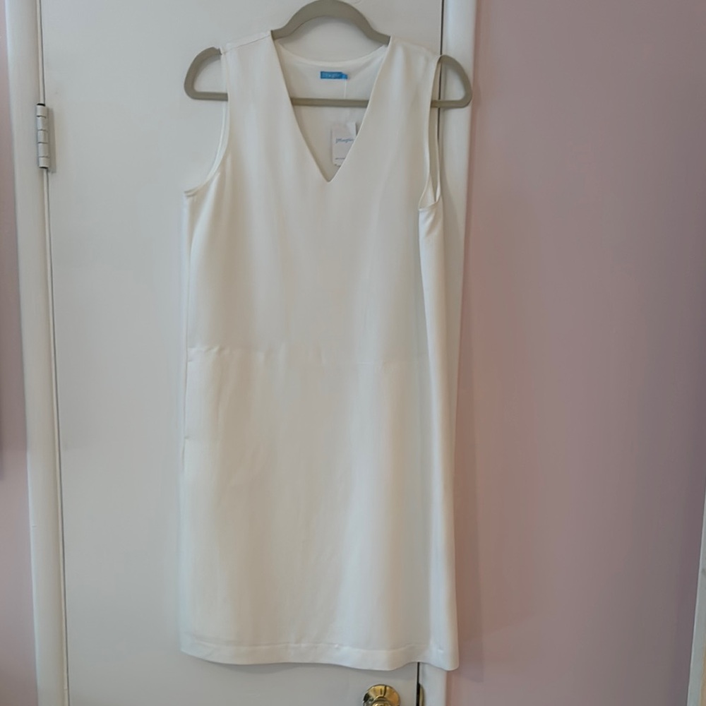 Elegant J. McLaughlin White Sleeveless Dress